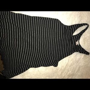 Black striped tank